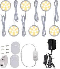 Set med 6 LED-lampor för Köksunderskåp - 12W