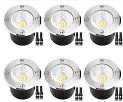 Fengyan 6-pack LED Utomhusbelysning 80mm Spotlights