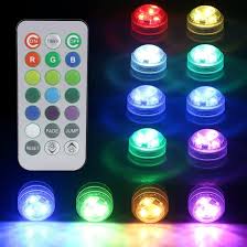 Mini RGB Undervattens LED-lampor - 12 Pack