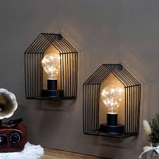 NEWIMAGE Vintage Bordslampa - 2-pack Batteridriven 18cm