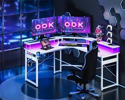 ODK Gamingbord med LED och Uttag