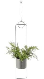 Spetebo Rund Hängande Metallkruka – Modern Blomampel Grå 88 cm