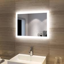 SONNI LED-badrumsspegel 60x50 cm med belysning